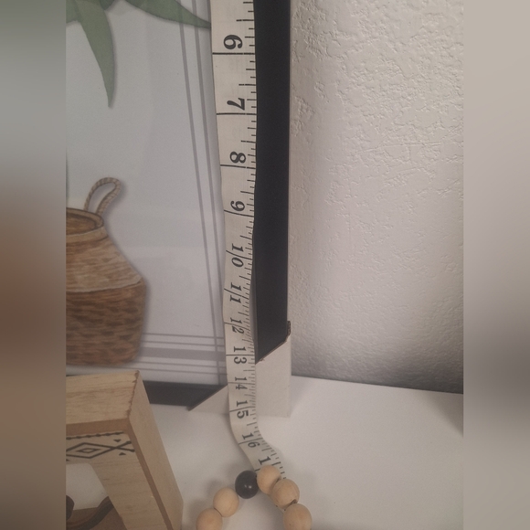 Home Decor 3pc set - Black and wood tone - New - Picture 3 of 4